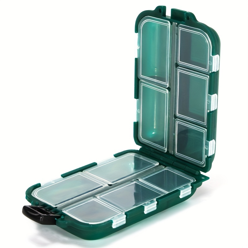Portable Fishing Lure Bait Hooks Organizer Box Small Green - Temu