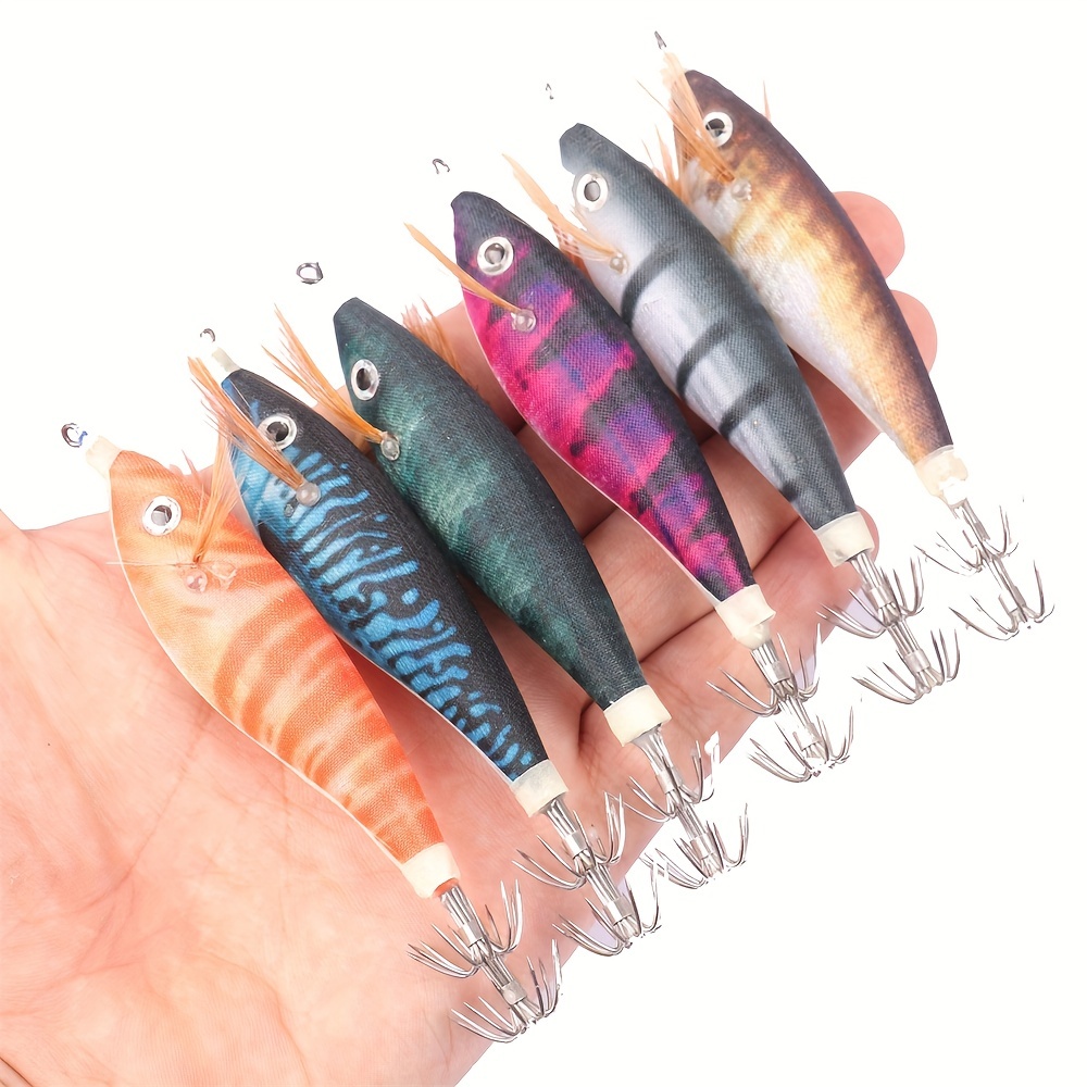 6Pcs Octopus Swimbait Soft Fishing Lure with Hook Squid Jigs Artificial  Bait for Saltwater Ocean Fishing