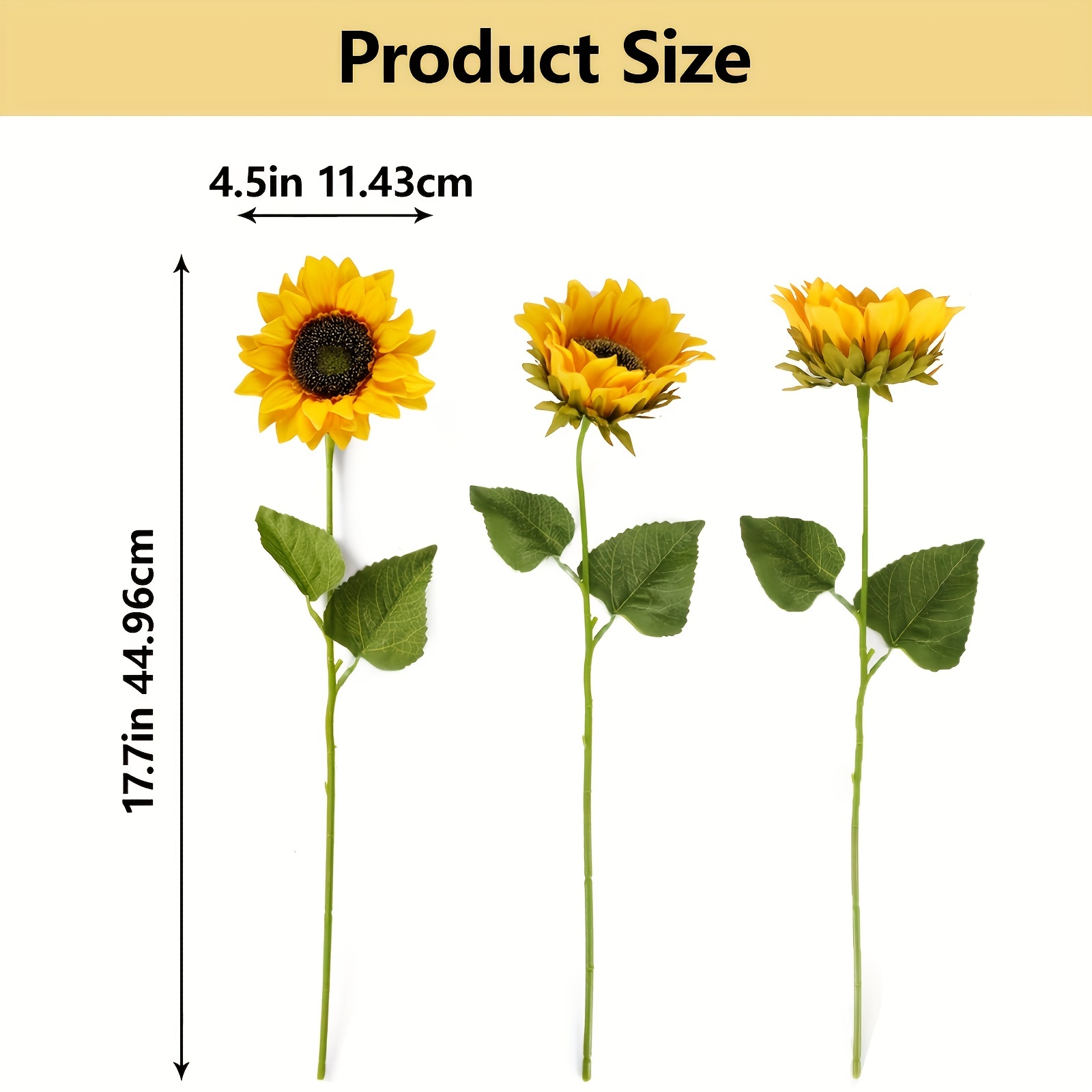 Fiori Decorativi Girasole Artificiale Con Stelo Lungo Girasoli Finti  Decorazione Sfusa Matrimoni Casa Festa Di Compleanno Decorazioni Interni  Allaperto Da 5,27 €