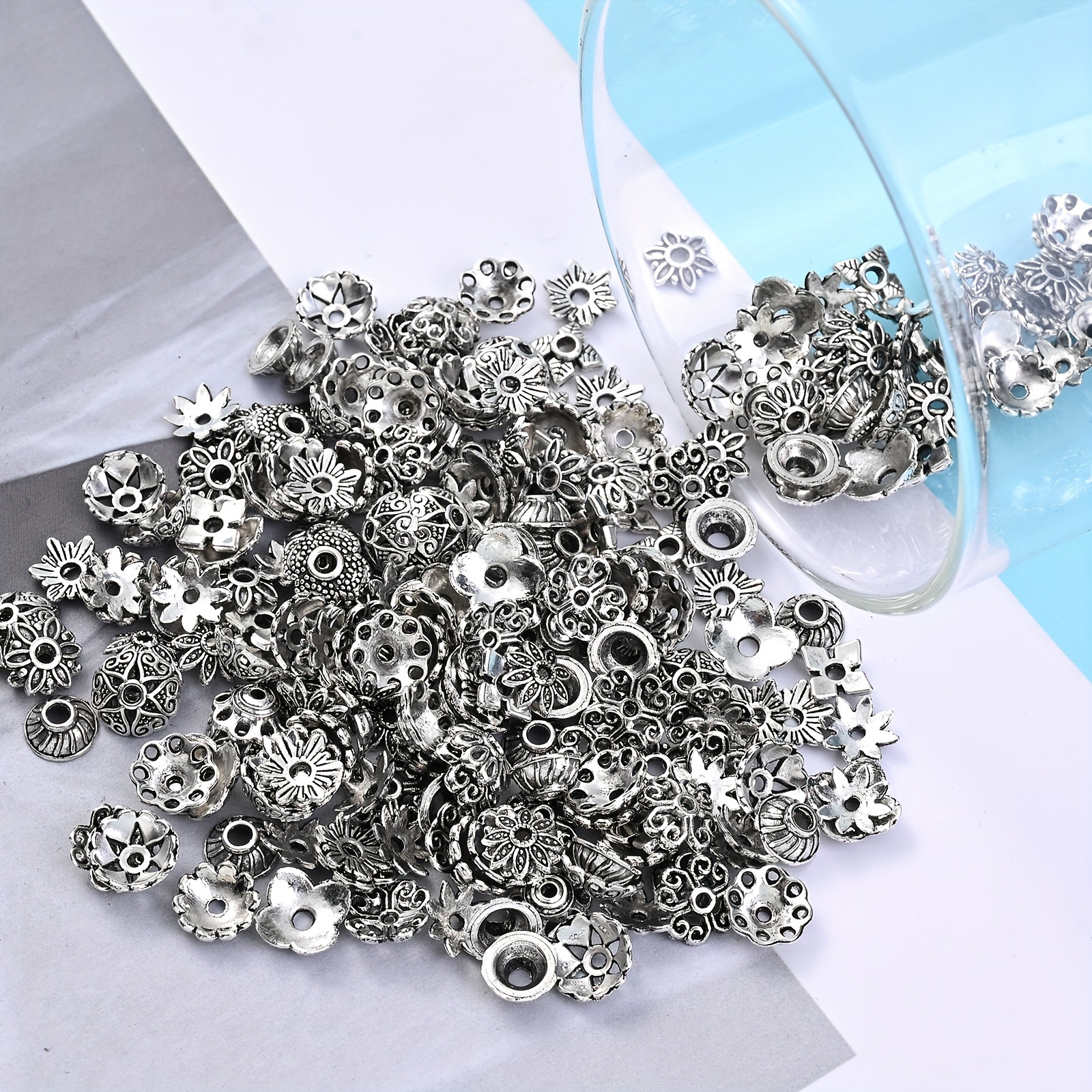 Alloy Flower Pendant Hollow Flower Charms Connector For Diy - Temu