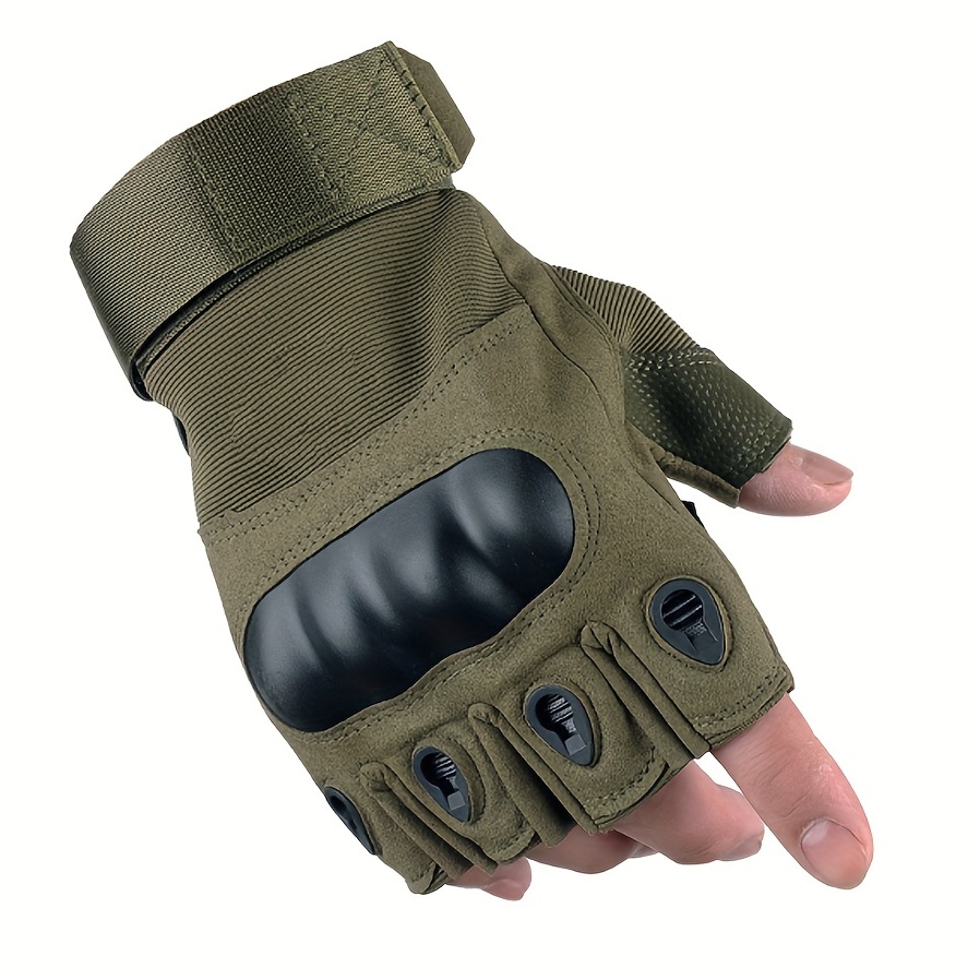 Army Military Work Gloves Tactical Glove Fingerless Combat Hunting Gloves  Hiking