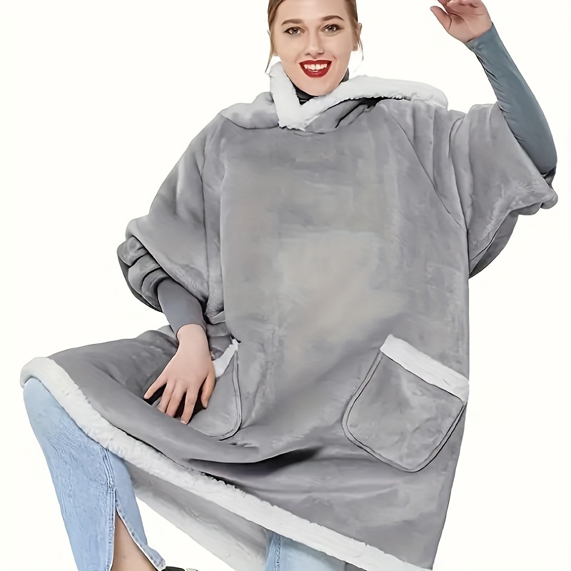 Sudadera de manta oversize con capucha