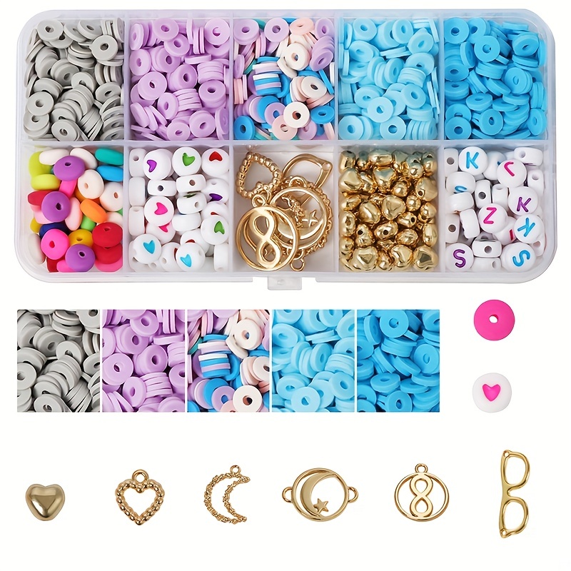 Polymer Clay Beads Chip Acrylic Letter Bead Case Box - Temu