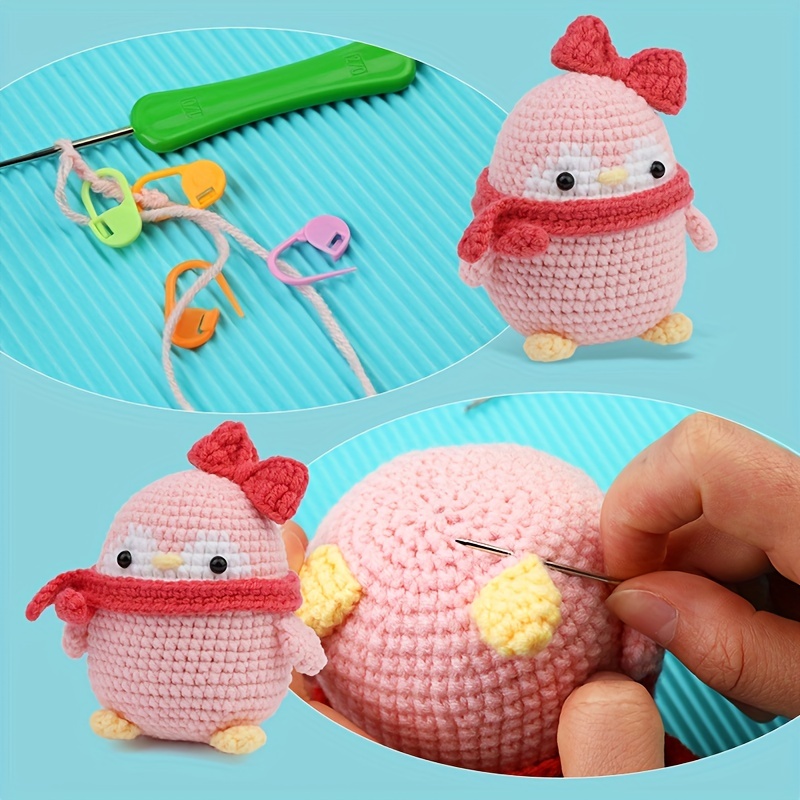 Learn To Knit Crochet Animals Panda Knitting Loom Kit,knitting Crochet Kit  For Beginners Crafts For