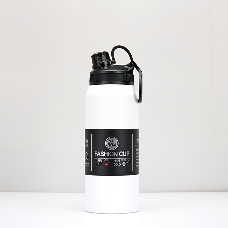 Thermo Water Bottle Mockup, Black Stainless Steel, Tumbler Cups