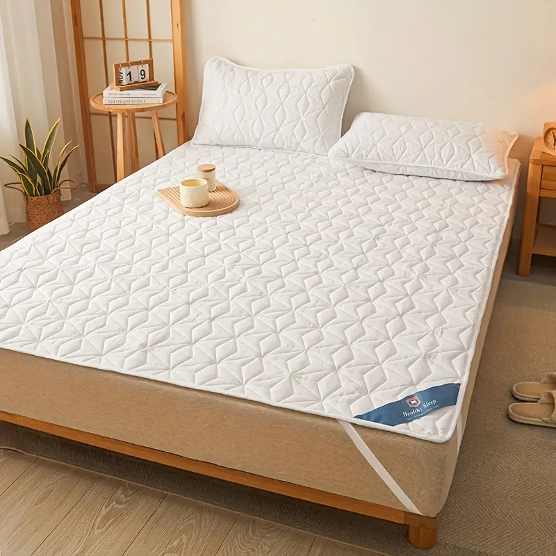 Solid Color Embossed Waterproof Thin Mattress Home Non slip - Temu