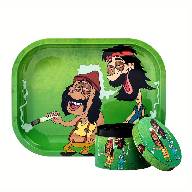 1pc, Metal Rolling Tray, Fun And Cute Gift, Ideal Accessory For Home Or  Travel, 7.1'' X 4.7