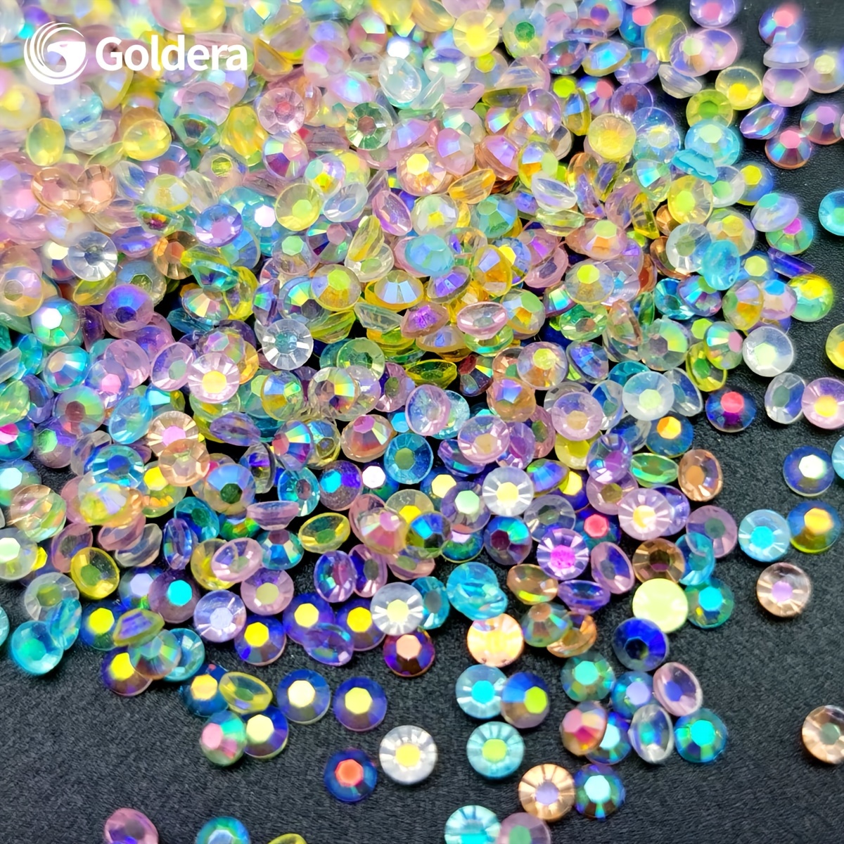 8000Pcs 1.2mm Glass Clear Nail Art Rhinestones-Pixie Dust Nail Crystals  Small Gems Stones-Micro Nail Glitter Beads Tiny Jewels Jewelry-Mini  Rhinestone