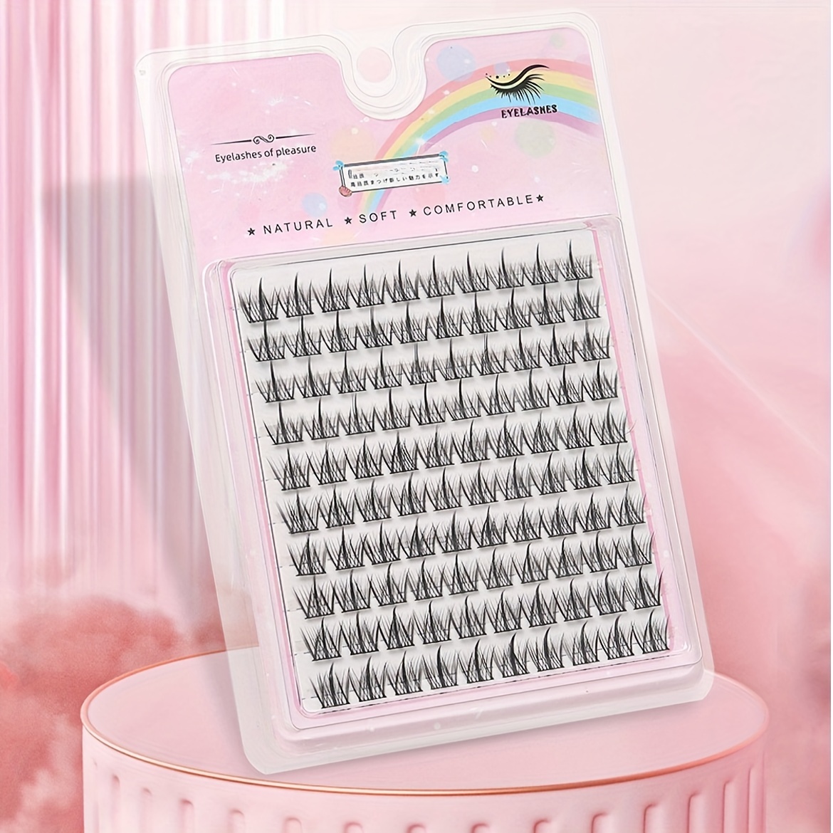 

100 C Curling Diy Eyelash Extensions - Individual Cluster Volume Lashes For Women - Perfect Valentine's Day Gift - Self Grafted Lashes At Home