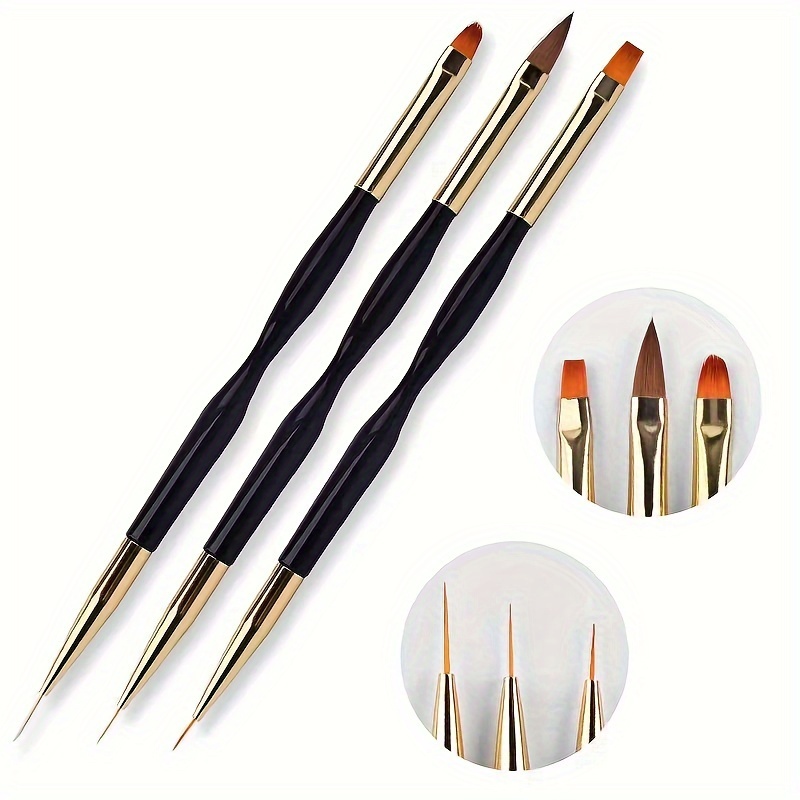 20pcs Nail Art Brush Set Flower Brush with Silicon Dotting Pen Nail Art  Tools