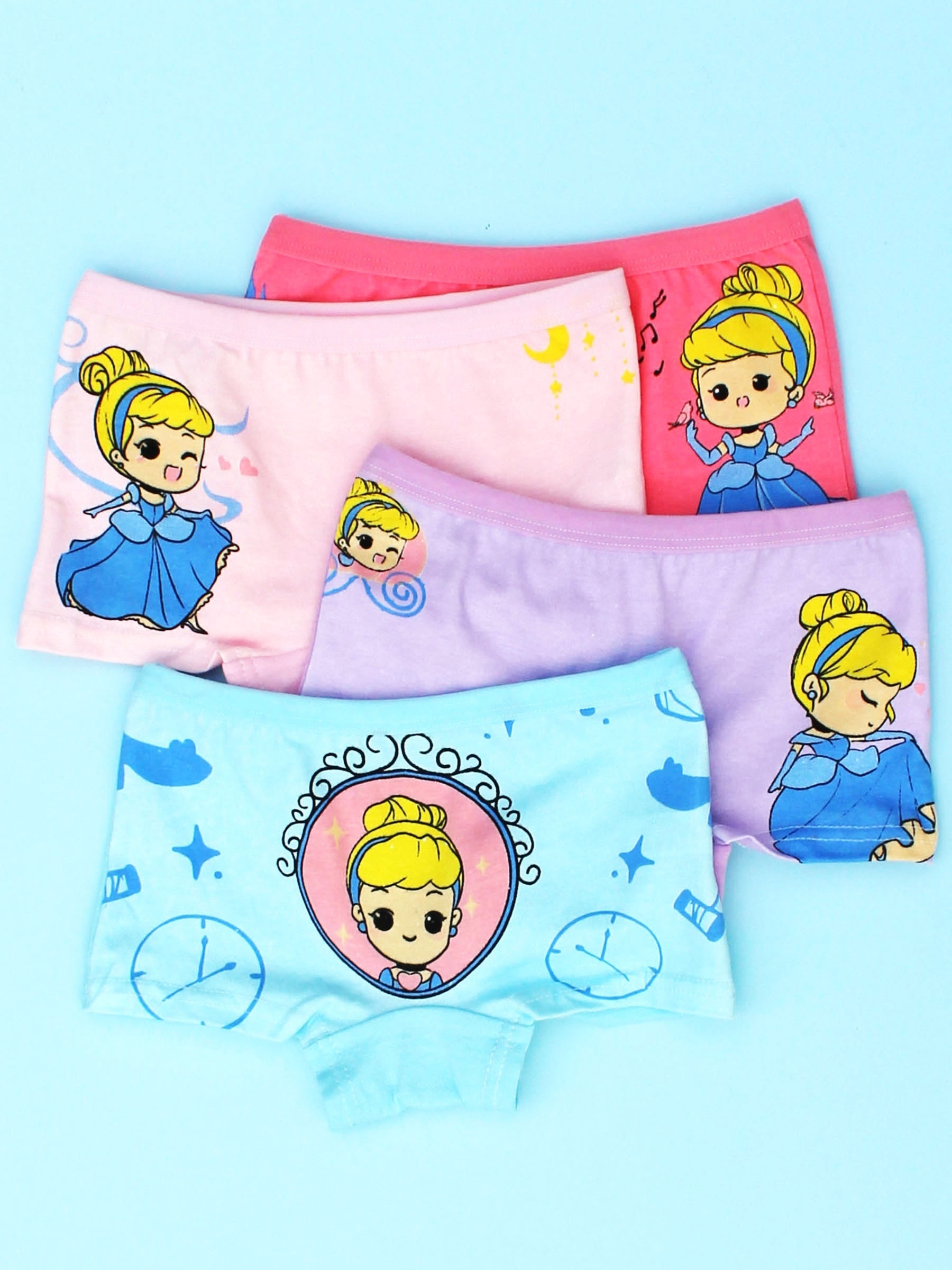 Kids Toddler Infant Baby Girls Underpants Comfort Cotton 4PCS Underpants  Cute Cartoon Print Child Girls