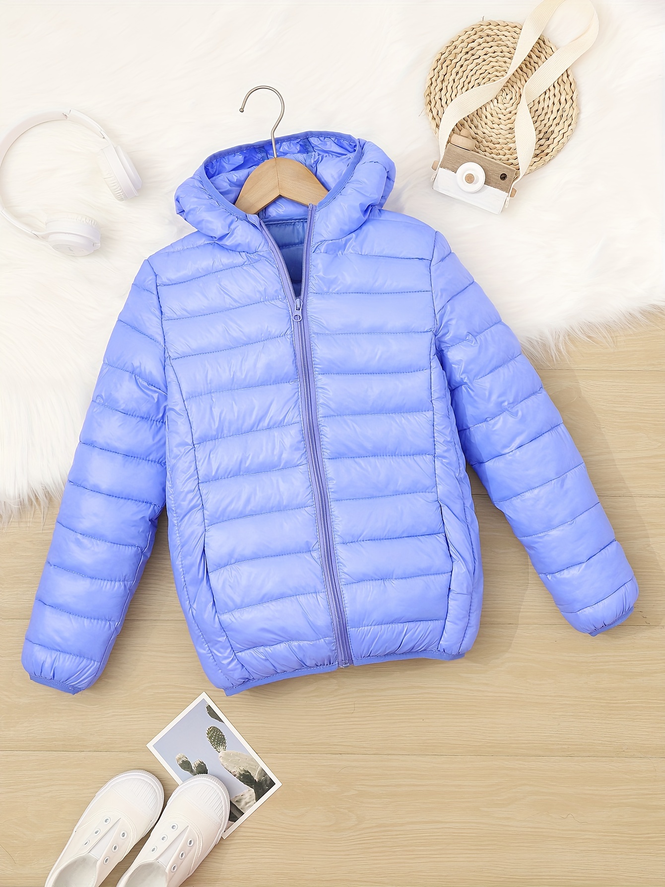 Toddler Girls Zipper Jacket Ribbed Faux Leather Color Block - Temu Canada