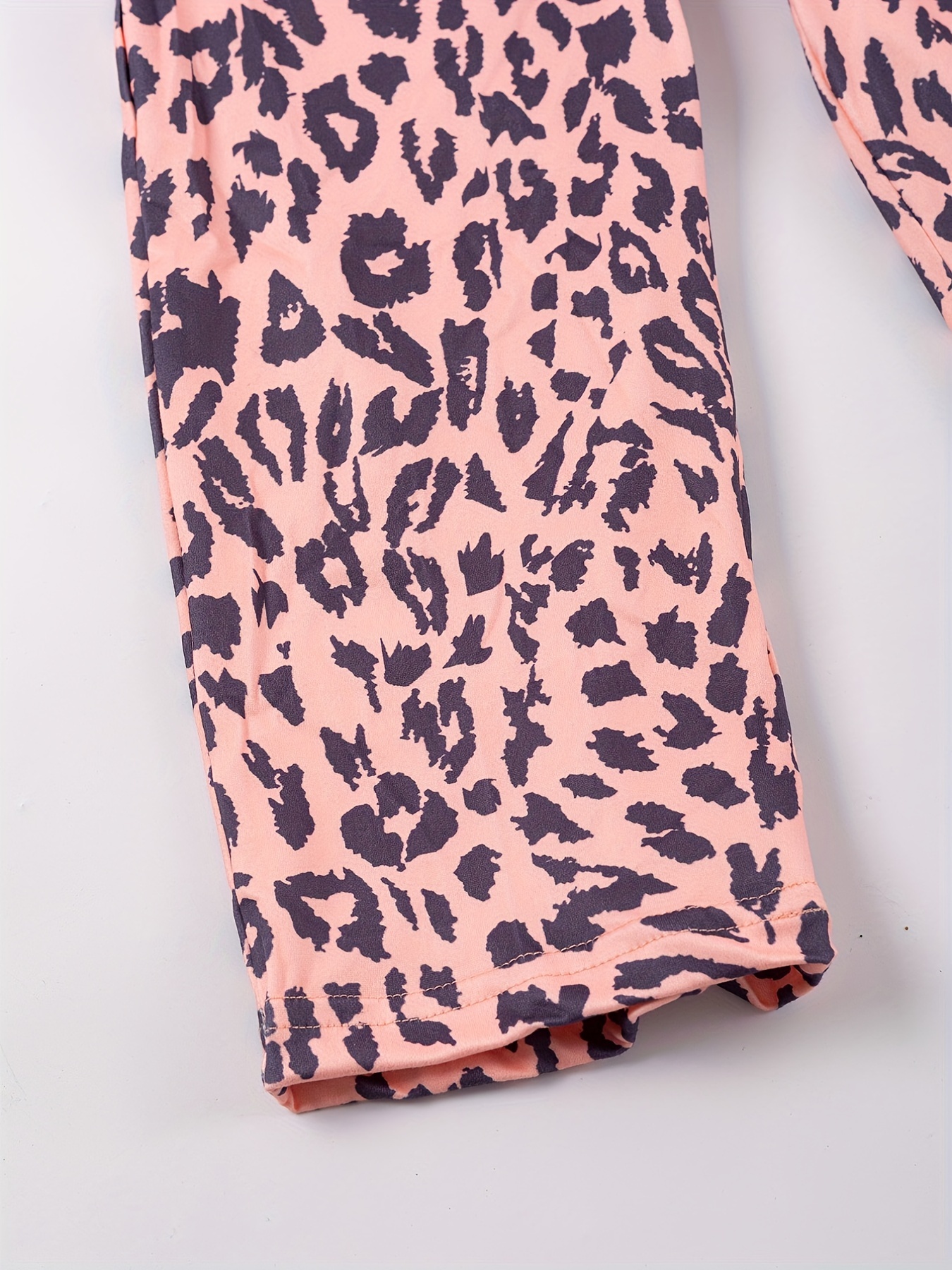 Leopard Print Ruffle Trim Jumpsuit