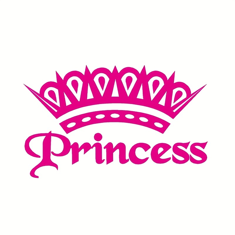 PRINCESS CROWN VINYL STICKER