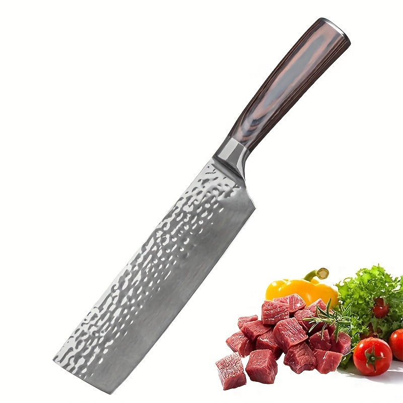 Forged Kitchen Knife Hammer Pattern Small Kitchen Knife - Temu