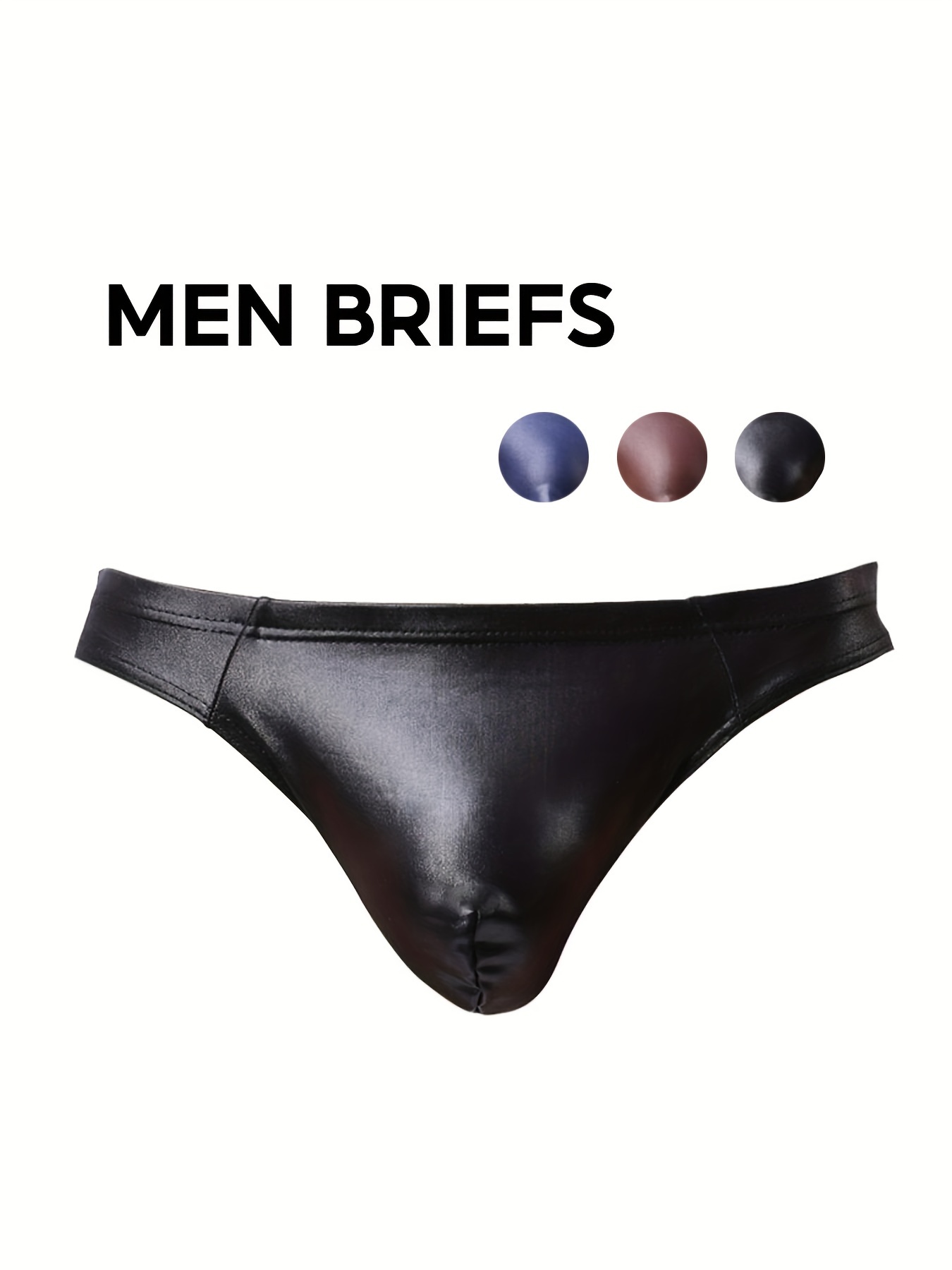 Asian Size Men's Underwear Sexy Imitation Leather U shaped - Temu