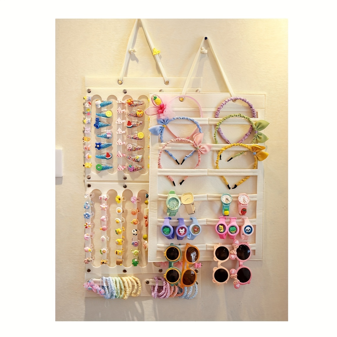 Hair Accessories Hanging Storage Organizer Wall Decoration - Temu