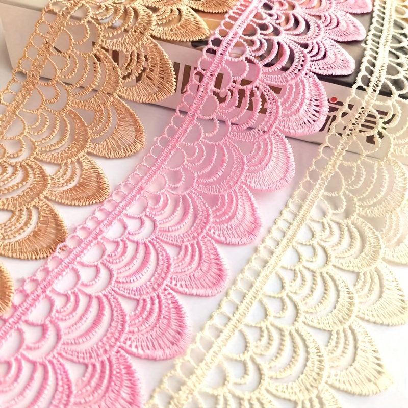 5 Yards Water Soluble Embroidery Lace Diy Decorative Lace - Temu