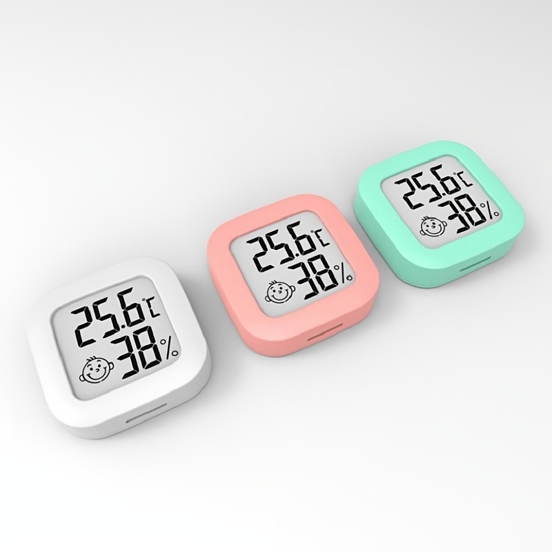 Smart Smile Mini Lcd Digital Thermometer: Monitor Room - Temu