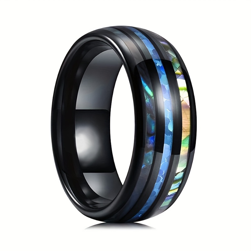 Men's ribbon wedding bands