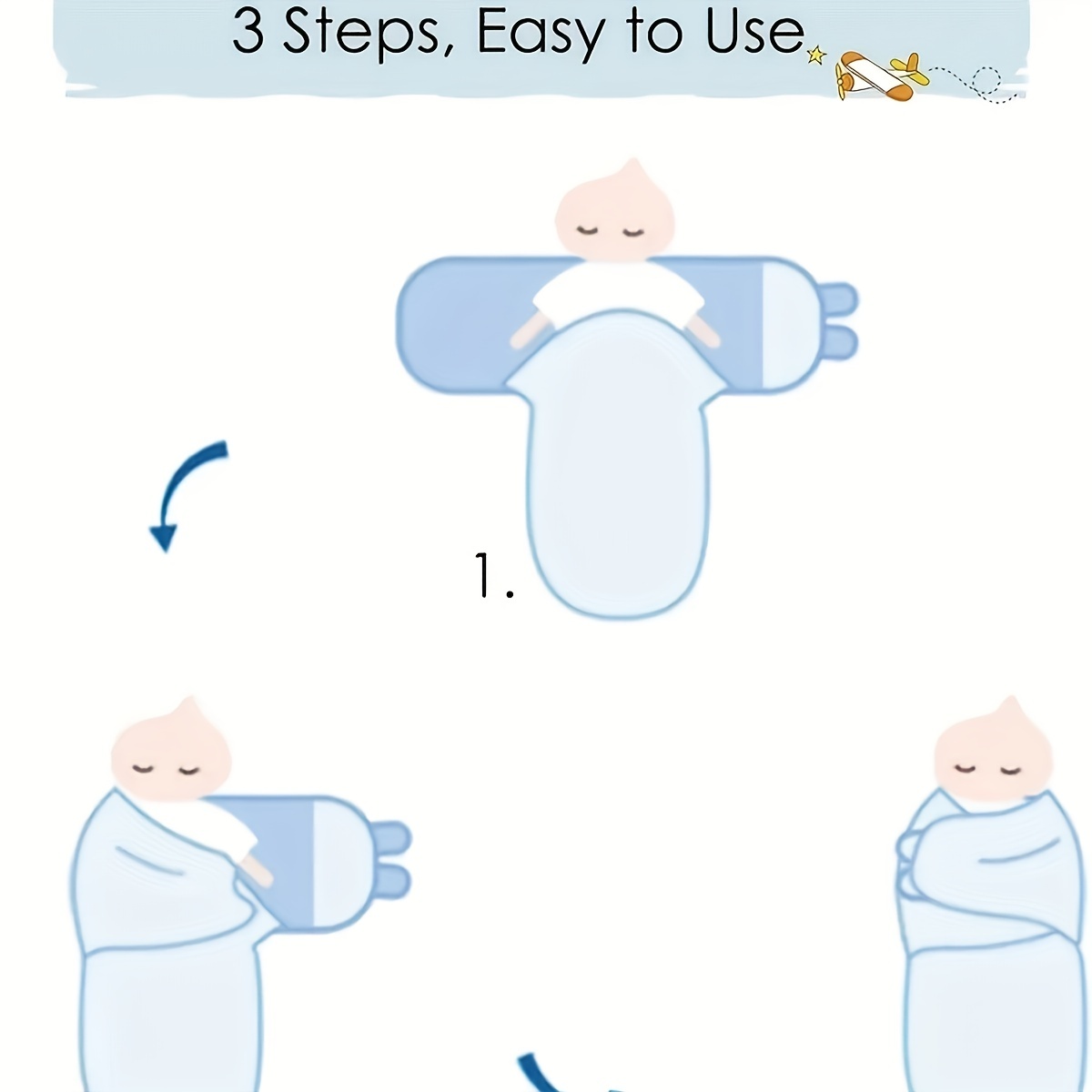 Newborn Swaddle and Hat Set, 100% Cotton Knitted Baby Blankets