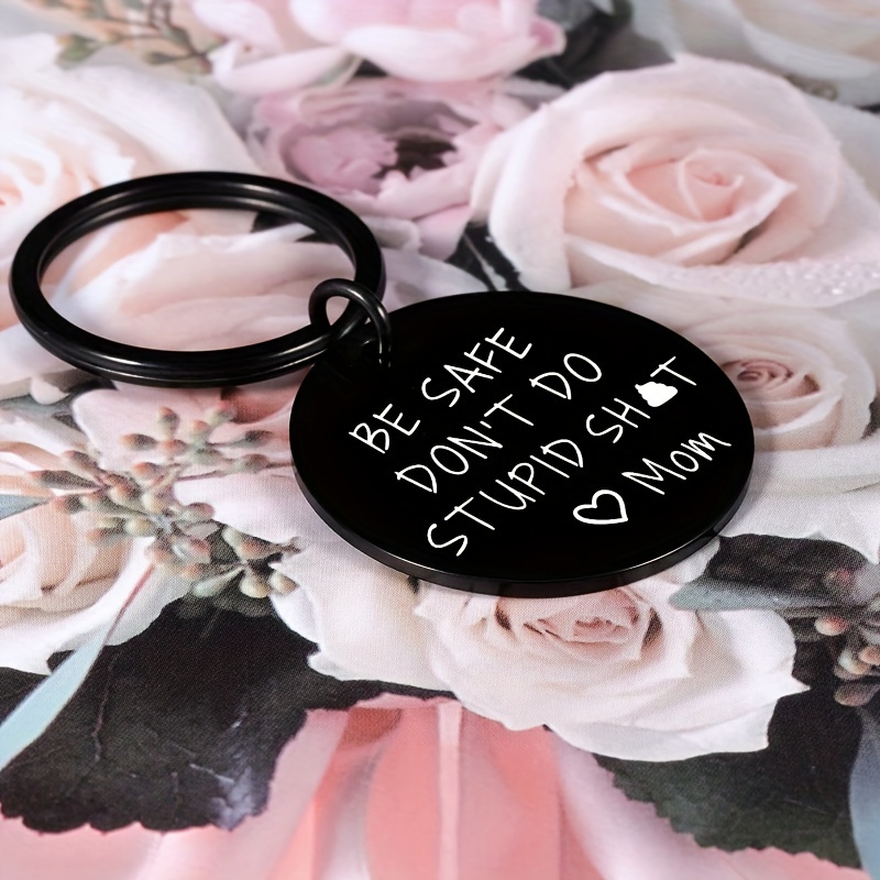 Don't Do Stupid Sh*t - Funny Family Black Stainless Steel Keychain, Ke -  Pawfect House ™