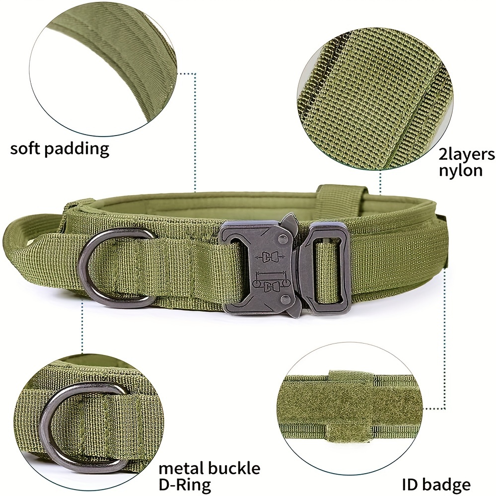 Tactical Pet Collar Heavy Duty Dog Collar Alloy Quick - Temu