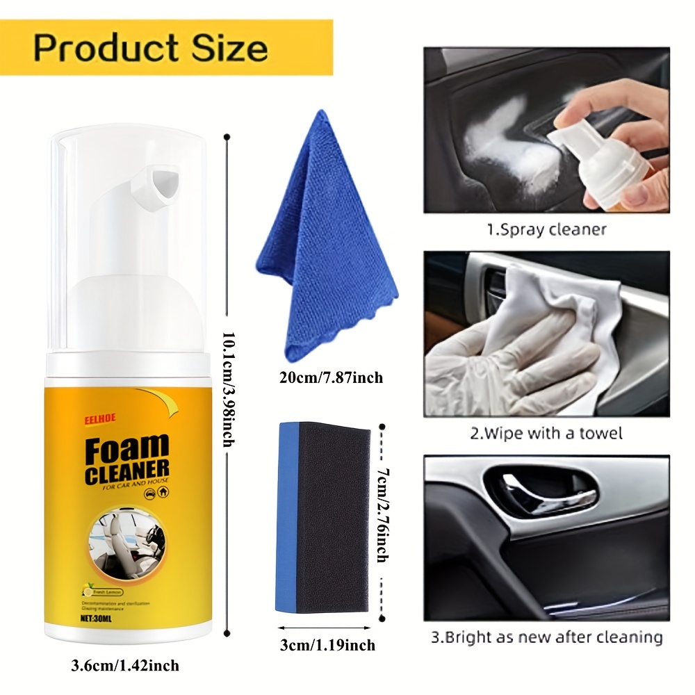 30ML Multifunctional Foam Cleaner Supplies Car Interior Strong
