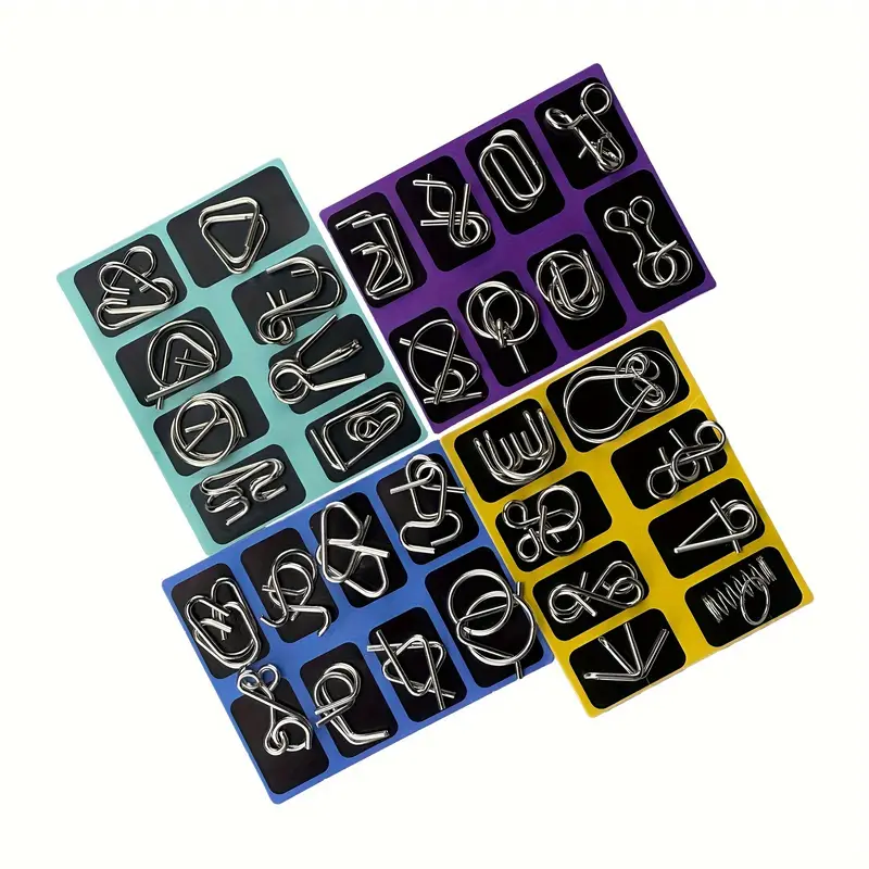 Metal Puzzle Toys Brain Teaser Unlock Intelligence Buckle Decompressing  Toys Educational Game For Adults - Toys & Games - Temu Canada