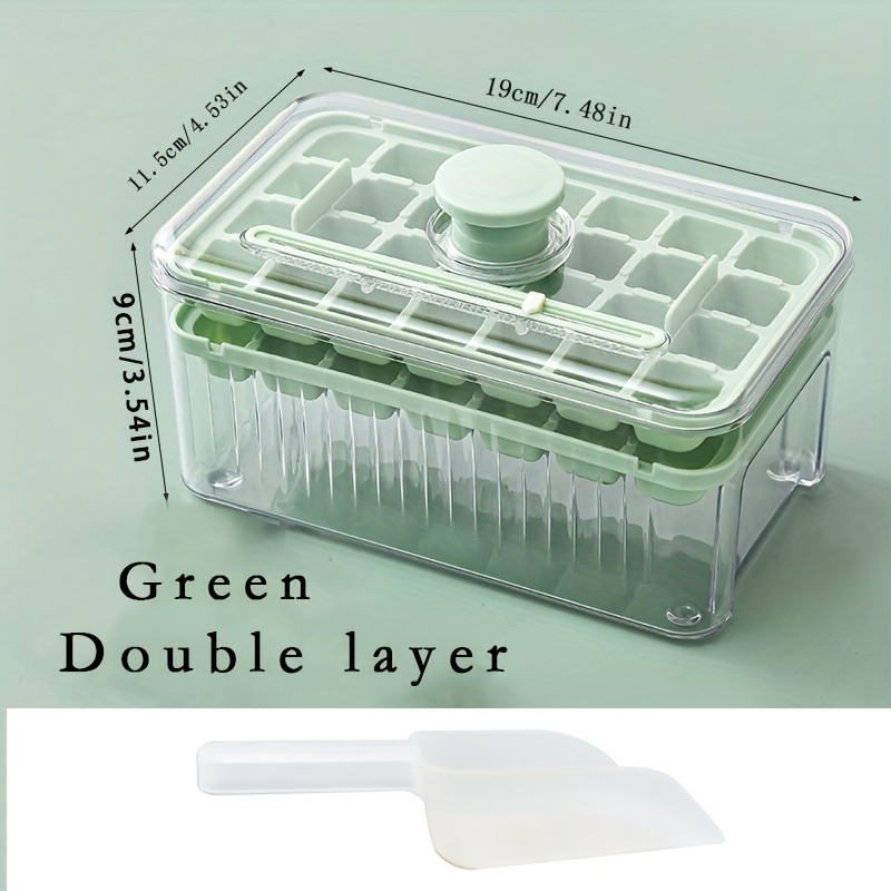 Ice Cube Tray With Lid, Food Grade Silicone Ice Cube Mold