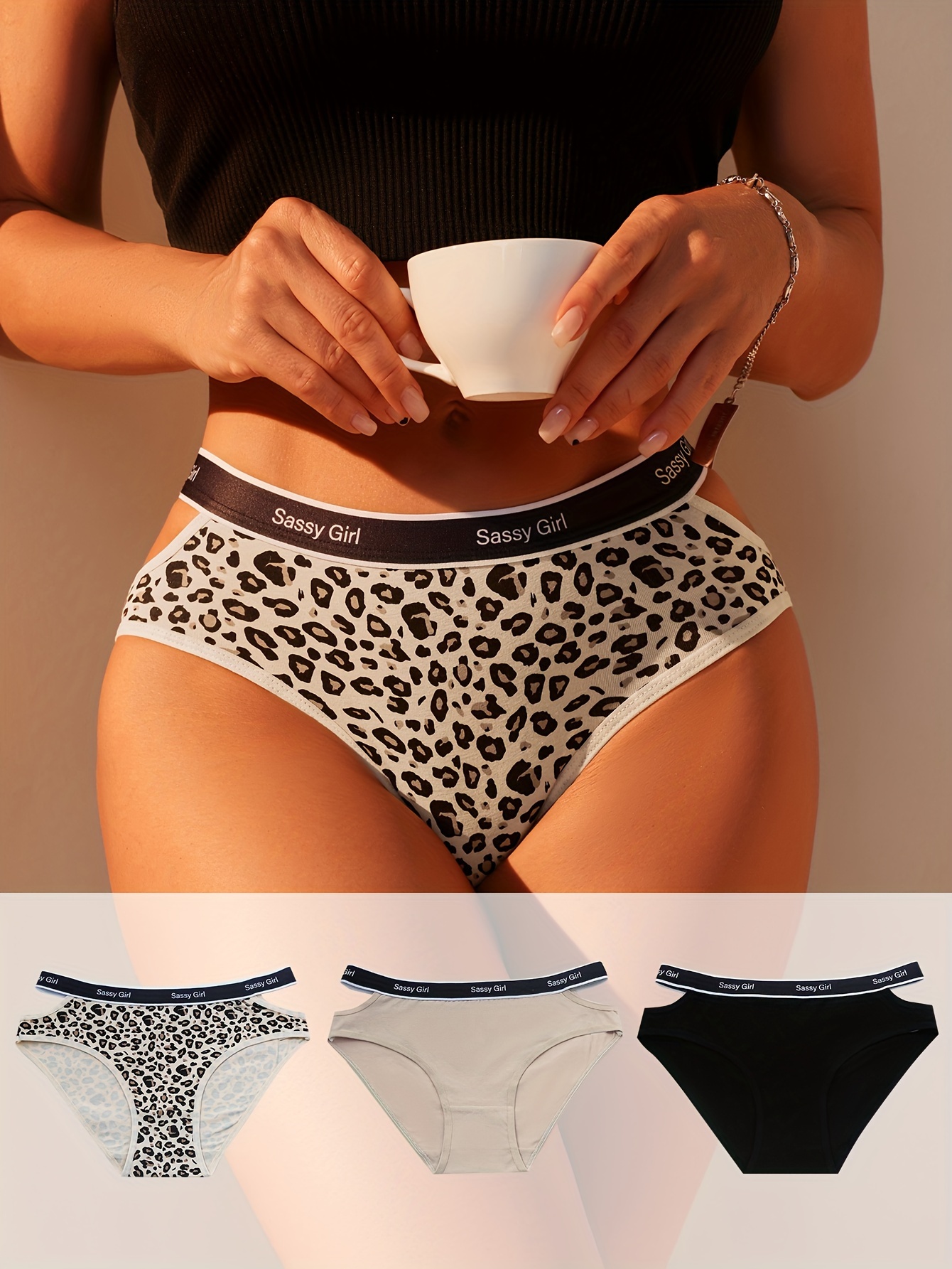 Sexy Letter Tape Briefs Hollow Low Waist Intimates Panties - Temu New  Zealand