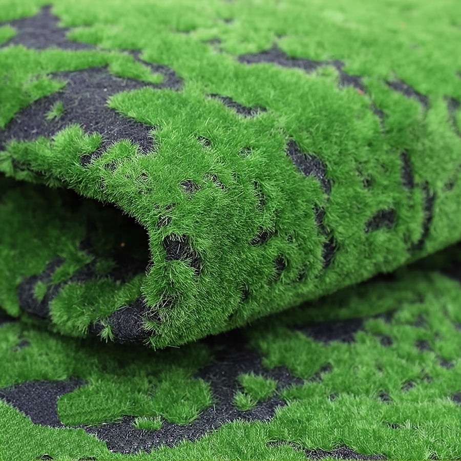 Tapete de musgo artificial, liquen sintético, para bricolaje, césped  sintético, simulación de paisaje, alfombra de césped artificial para  decoración