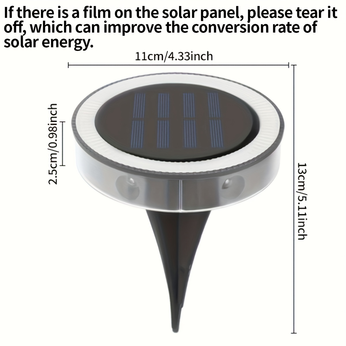 6packs Éclairage Extérieur Solaire Lampe De Chemin - Temu Canada