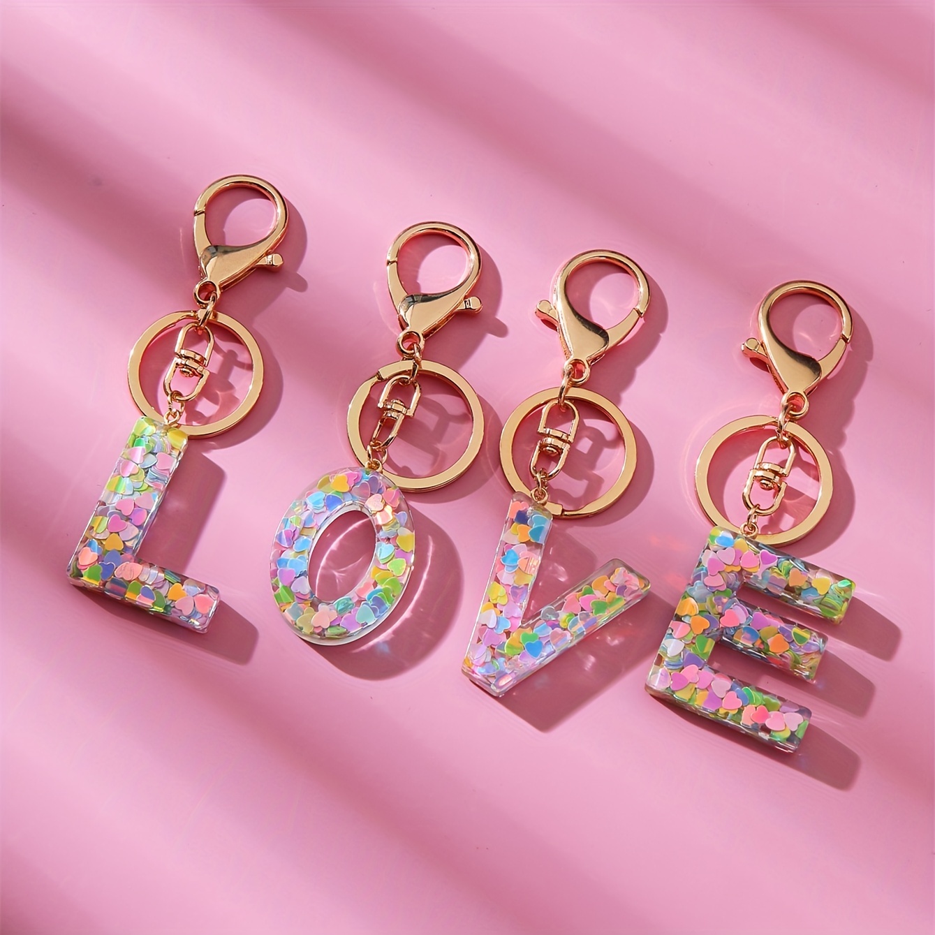 TTYY Initial Letter Keychain for Women Birthday gift To Little