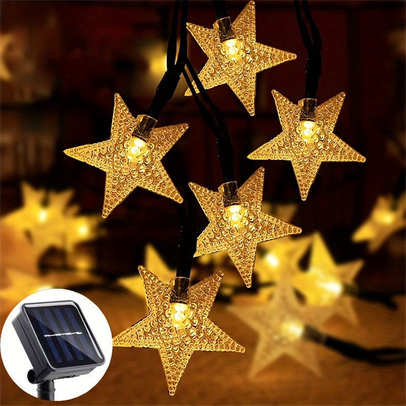 Étoiles LED bâtons lumineux guirlandes lumineuses avec piquets de sol  décoration de Noël extérieure ensemble de jardin 5 pièces