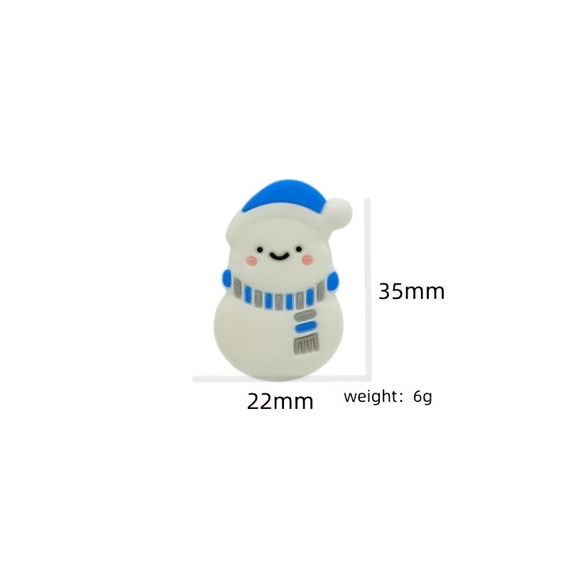 Children's Teeth Grinding Toys, Children's Teeth Chewers, Food-grade  Silicone Beads, Silicone Snowman Beads, Creative Cartoon Baby Teething  Sticks, Bi