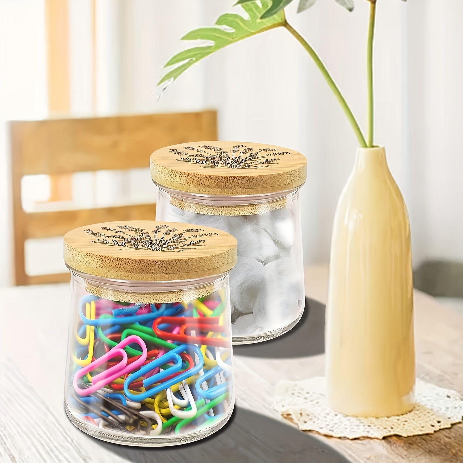 Bamboo Jar Lids (3 sizes, including OUI jar lids)