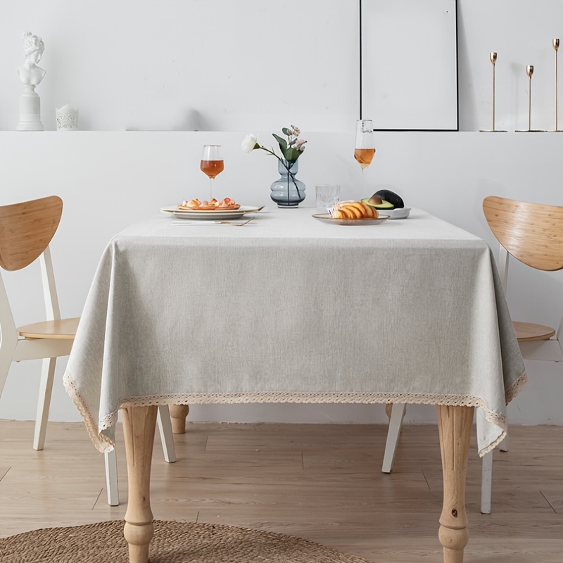Mantel transparente de plástico transparente para mesa de comedor familiar,  cubierta de escritorio impermeable, mantel rectangular para uso como