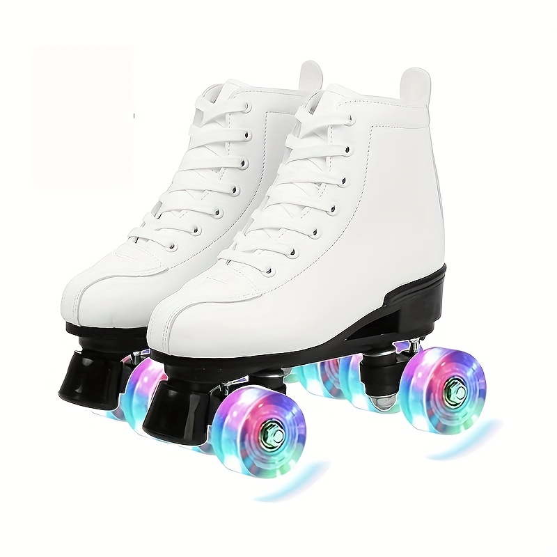 Garçons et filles chaussures de patin à roulettes blanches - Temu Canada