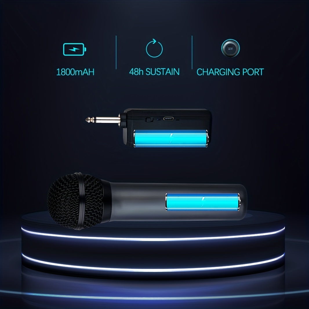 Heikuding Dual Universal Wireless Microphone Cordless Mic Temu