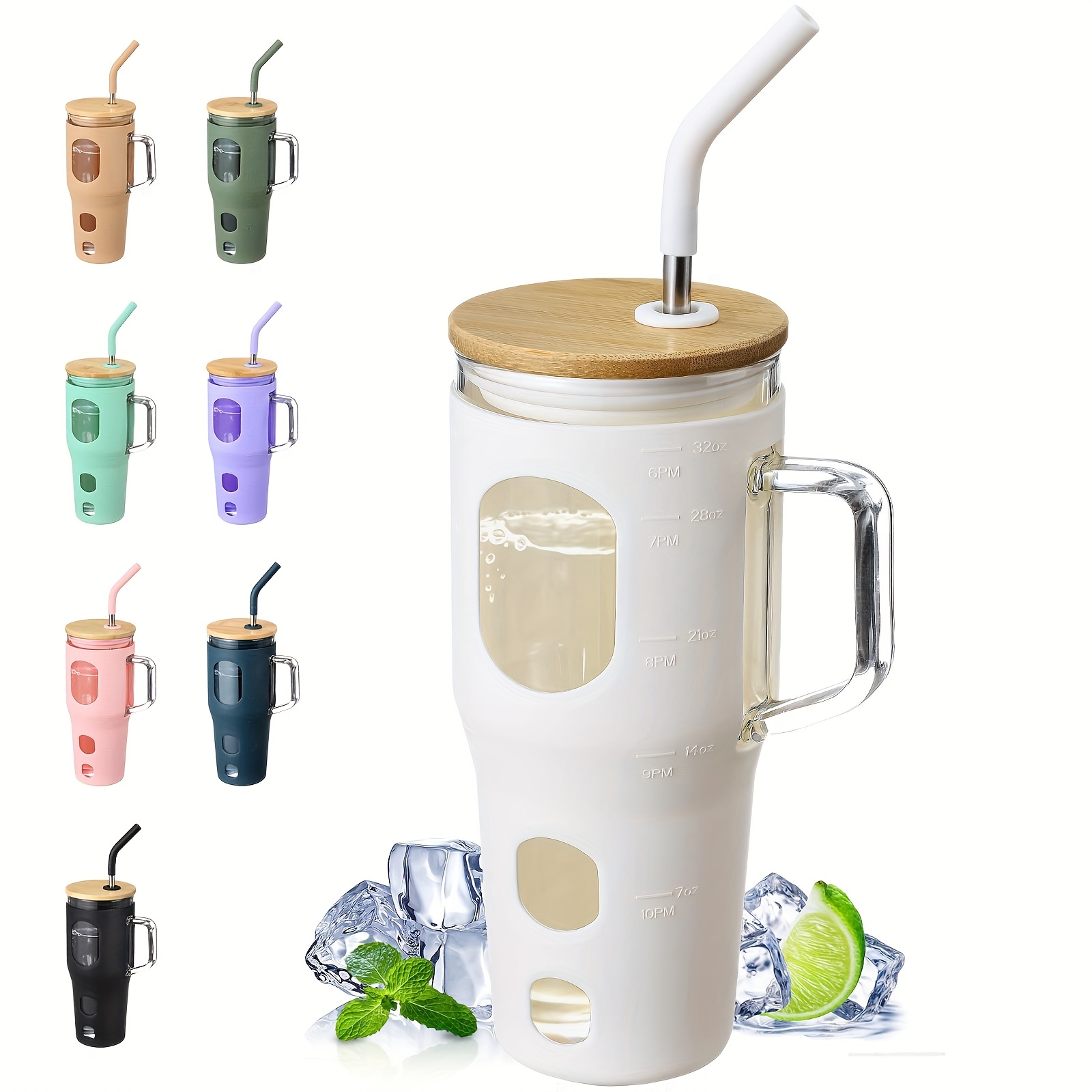 1pc 710ml Stainless Steel Straw Cup With Large Hole Cover, Pearl Milk Tea  Large Capacity Insulated Water Bottle