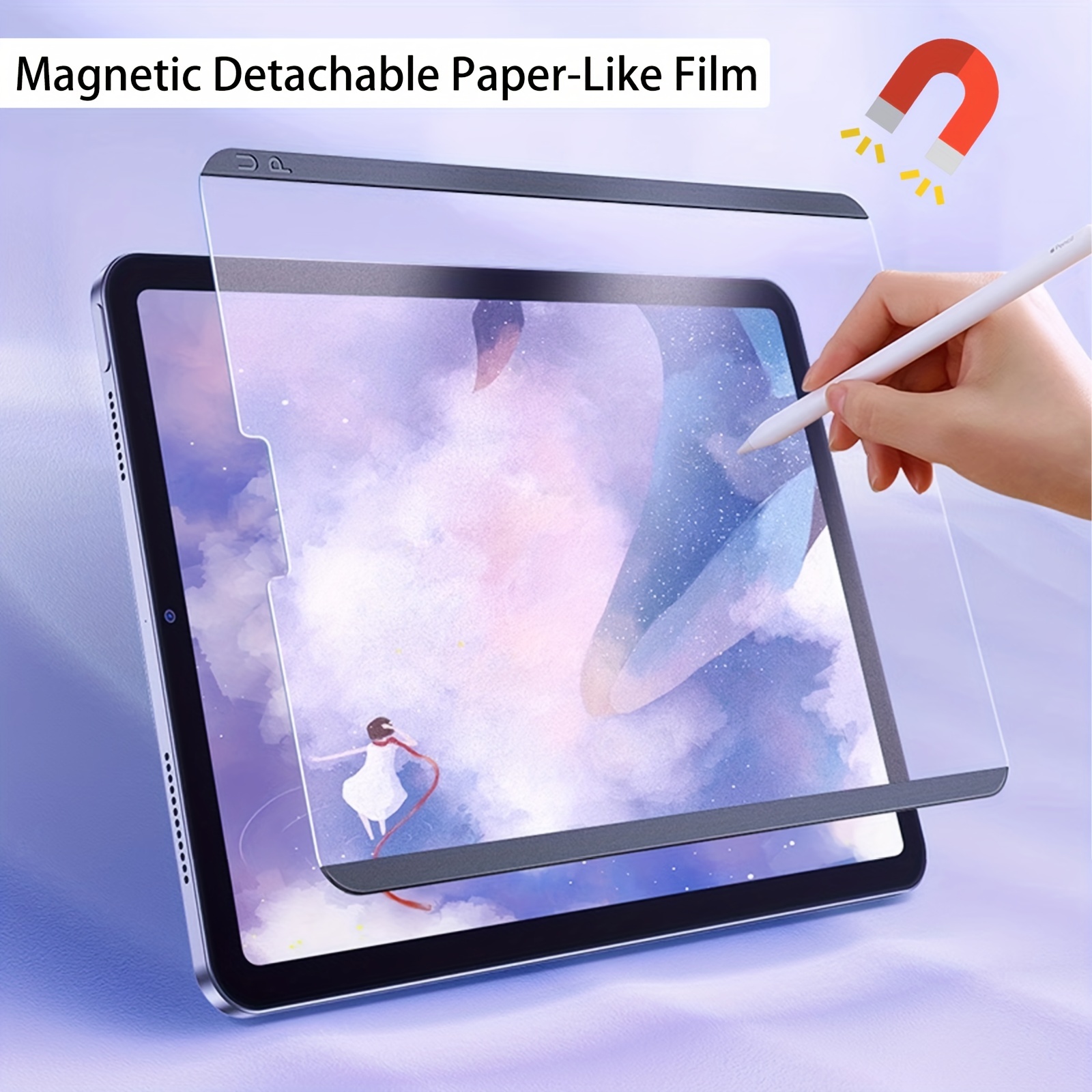 Removable Magnetic Privacy Screen Film For iPad 10.2 / iPad Air