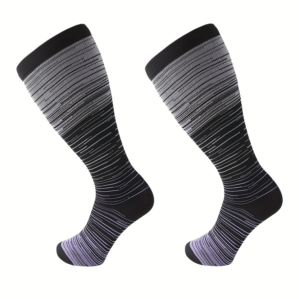  Bropite Plus Size Compression Socks Wide Calf For Women &  Men 20-30 mmhg-Extra Wide Calf Knee High Support Socks For Medical