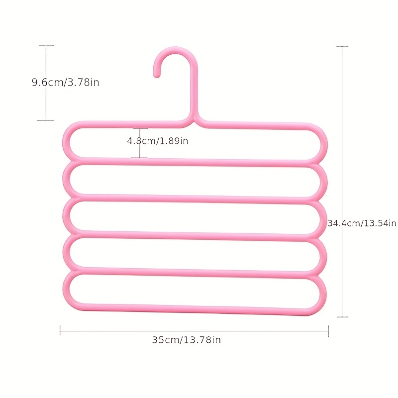 5 Layers Non-slip Multifunctional Clothes Hangers Pants Storage Hangers  Cloth Holder Rack Multilayer Scarf Tie Rack Hanger Holder Space Saving