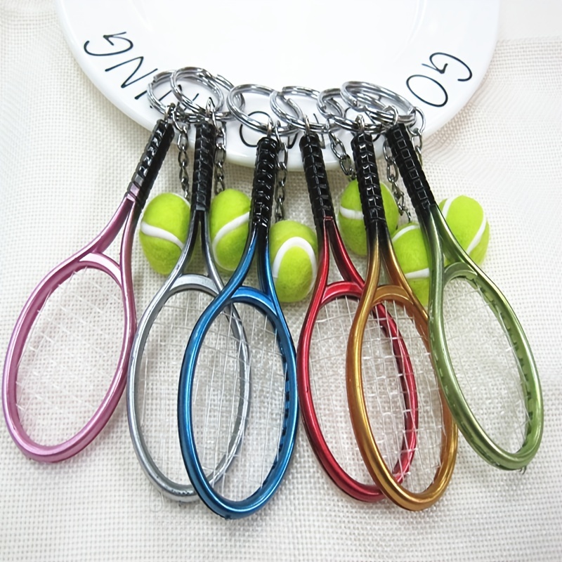 Tennis clearance racket keyring