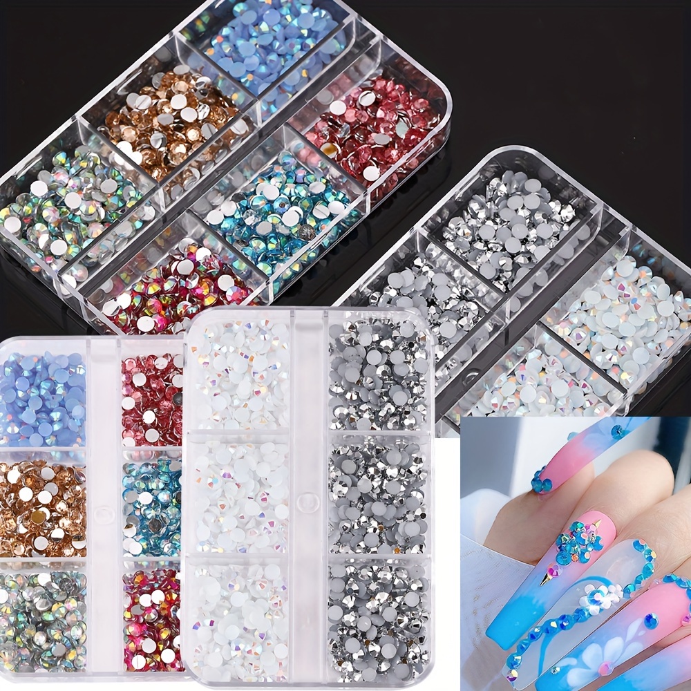 1 BOX OF Rhinestones Crafts Nail Charms Nail Diamonds