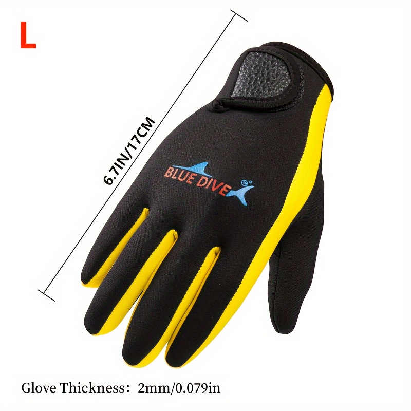 Durable Anti Slip Diving Gloves Winter Swimming Surfing Underwater Work