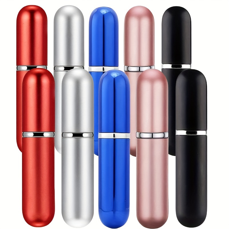 7Pcs 10ml Mini Refillable Travel Portable Perfume Atomizer Bottle Spray  Pump Case 