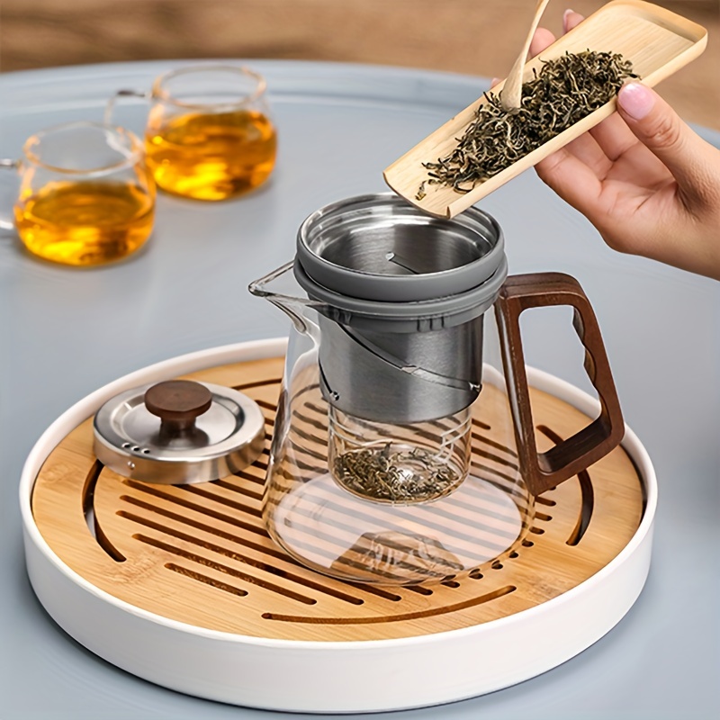 Walnut Electric Ceramic Stove Tea Cooker Glass Kettle White Tea Tea Brewing Pot  Small Electric Heating Tea Stove Set - AliExpress