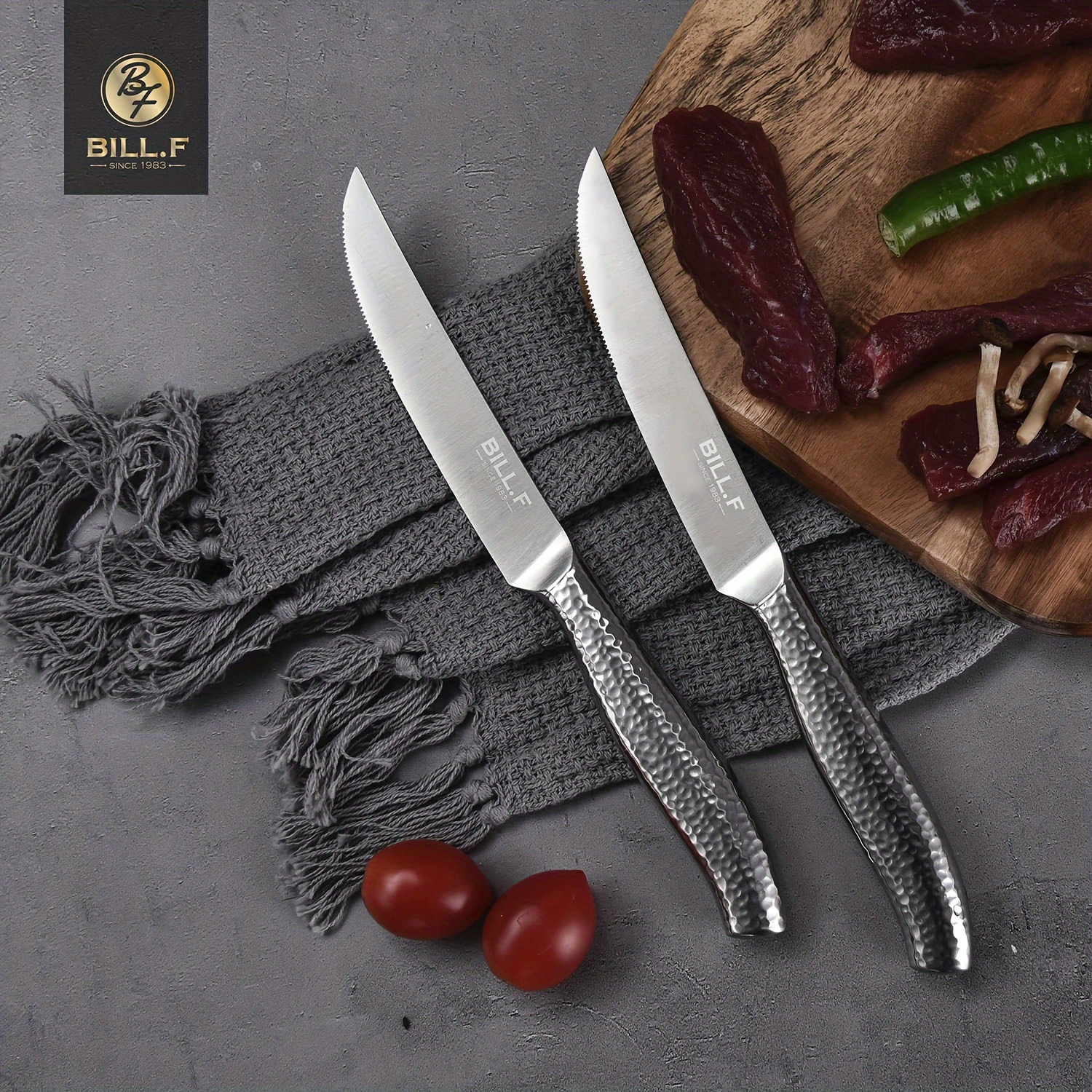 14 PCS Kitchen Knife Set with 6 PCS Steak Knives Versatile Scissors and  Block